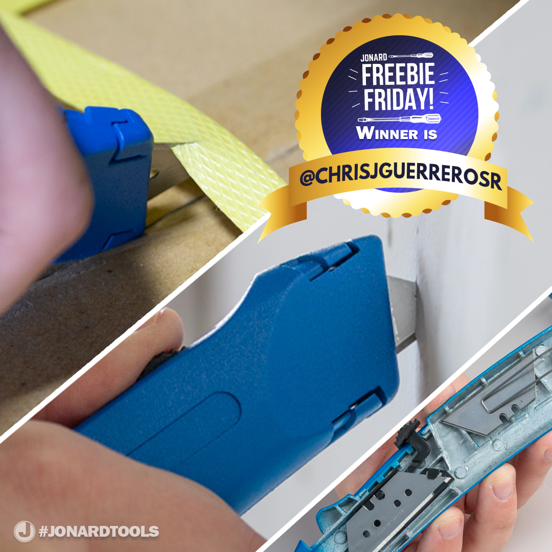 JonardTools's tweet photo. Congratulations #FreebieFriday winner chrisjguerrerosr (Inst)! He won the #JonardTools #MustHave Heavy Duty Utility Knife (UKN-3)!
Check back in tomorrow for our #new Freebie Friday #giveaway!
#Jonard #MadeForLife #Contest #Winner #ToolAddict #ToolsForever https://t.co/LLFagRcXmE