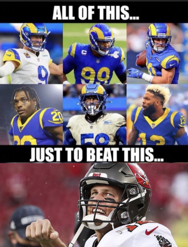 All that just to beat Tom Brady