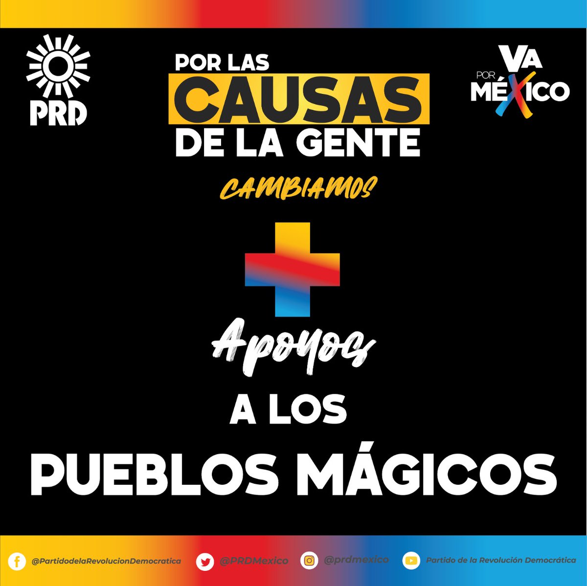PRDMexico's tweet photo. El presupuesto alternativo del PRD en la coalición #VaPorMéxico contempla apoyos a los Pueblos Mágicos porque el turismo y la cultura representan el sustento de miles de familias. #PorLasCausasDeLaGente #YaEsTiempo https://t.co/cxf5sWIfr4