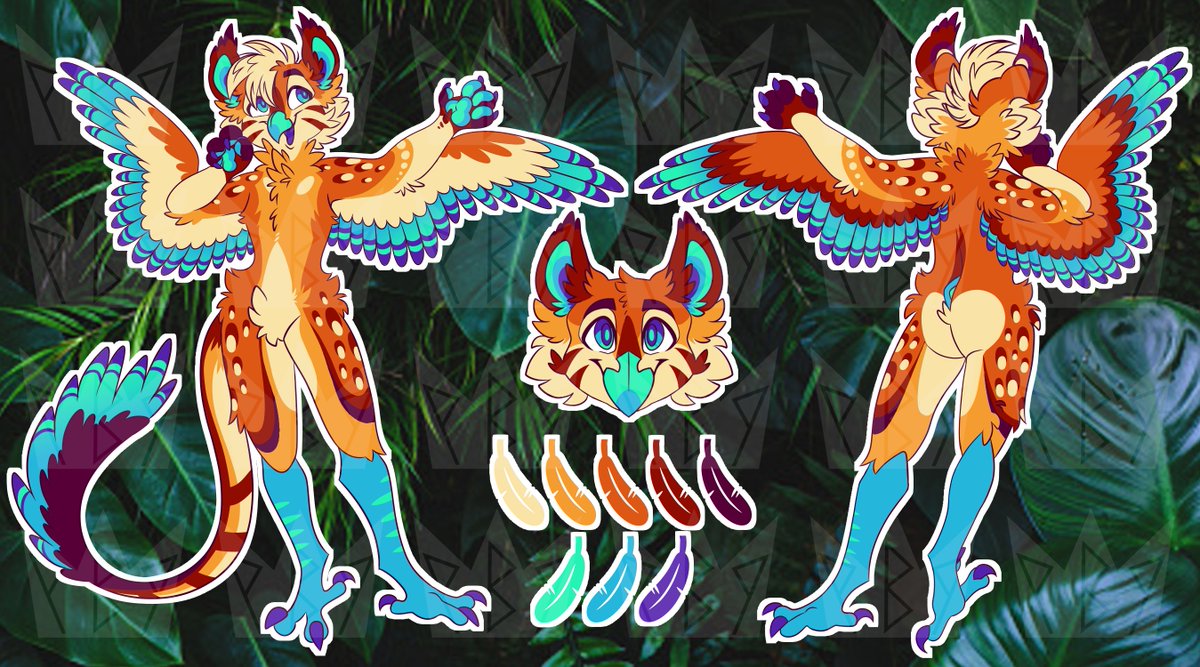 1rosieleft's tweet image. 💥EMERGENCY ADOPT! PLEASE RT!💥

Something came up and I need money pretty quickly, so I&apos;m selling this cute tropical gryphon girl!

I&apos;m taking any offers above $30, and if you offer 50+ ill throw in a shaded headshot!!

#furry #furryart #adoptable
