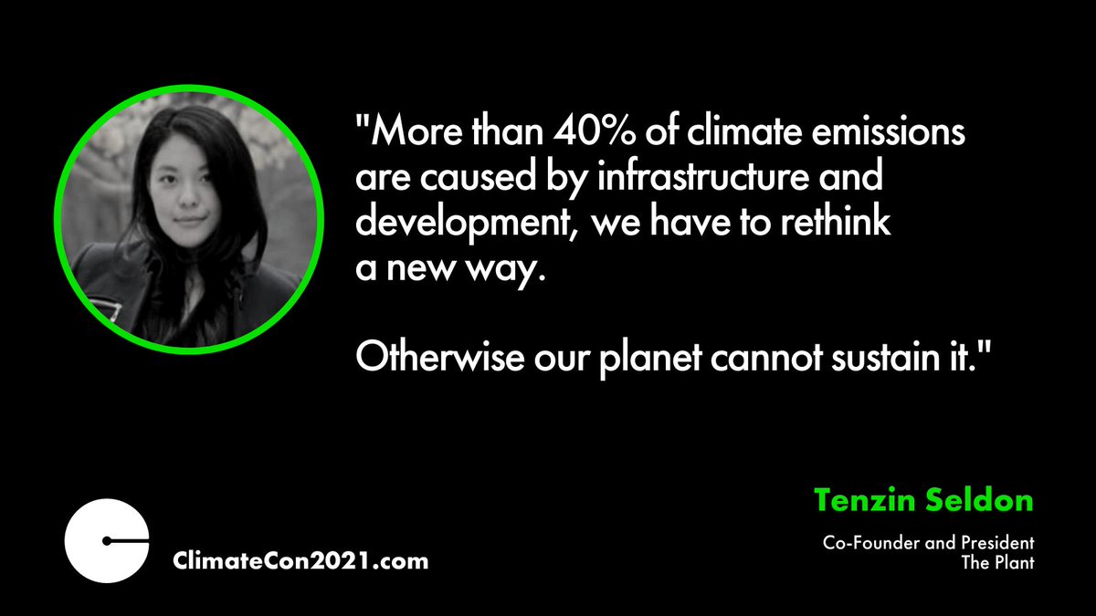 "The Plant is a development company that specializes in sustainable, adaptive reuse of projects. We take very old, historic sites and turn them into something new &amp; useful.  More importantly, we are defining a new model for development."

<a href="/TenzinSeldon_/">Tenzin Seldon</a> 
climatecon2021.com