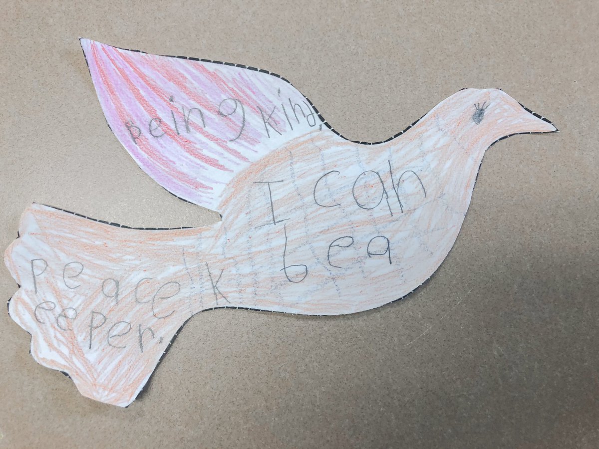 Ms_Maguire_'s tweet photo. In Language today we talked about being a peacekeeper and spreading peace in the community. 🕊 #remembranceday #spreadingpeace #beingapeacekeeper #grade1 https://t.co/qwJZZDQFYO