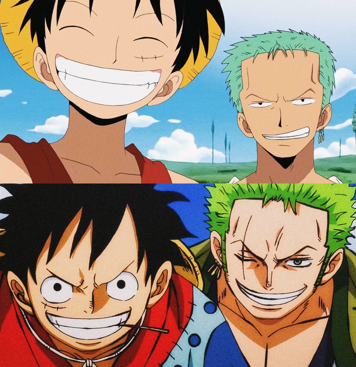 strawhats's tweet photo. Luffy &amp; Zoro https://t.co/AYhhowbj8Y