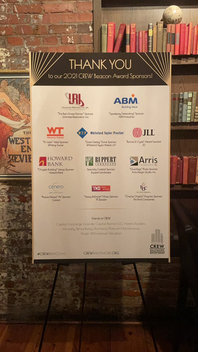 omegafls's tweet photo. The 2021 @CREWBaltimore #CREWBeacons finally here!! Thank you to our sponsors, many of whom have been supporting this event since 2019!! https://t.co/cDncgGYiyX