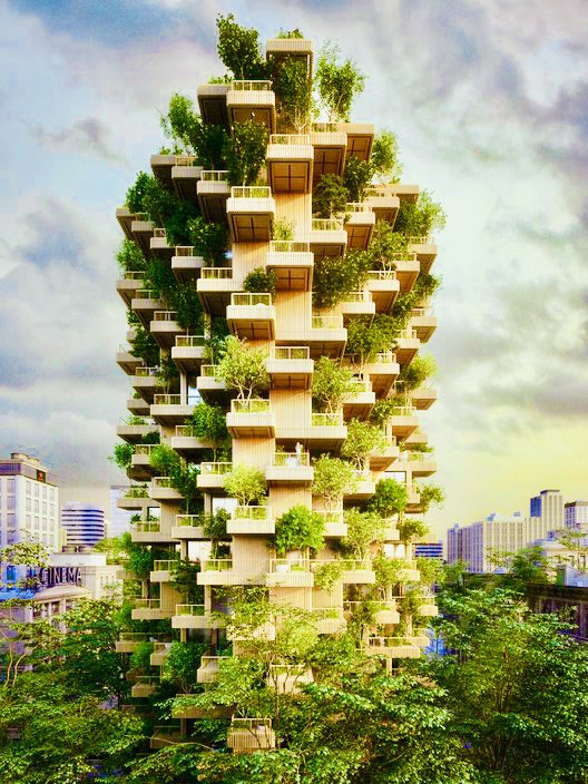 sustbae's tweet photo. Breathtaking Tree tower #Toronto is a model of #sustainable #highrisearchitecture that establishes a connection to #nature and natural materials through the combination of wood #plants and #trees. #sustainability #architecture #sustainablearchitecture #livingarchitecture #climate https://t.co/j0ENzpAPGl
