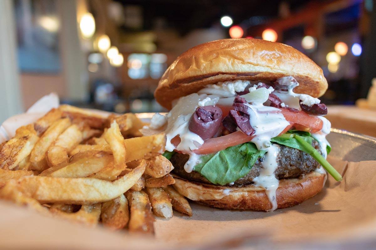 Be bold. Try something different. Our Greek Burger is the perfect balance between crazy and classic.