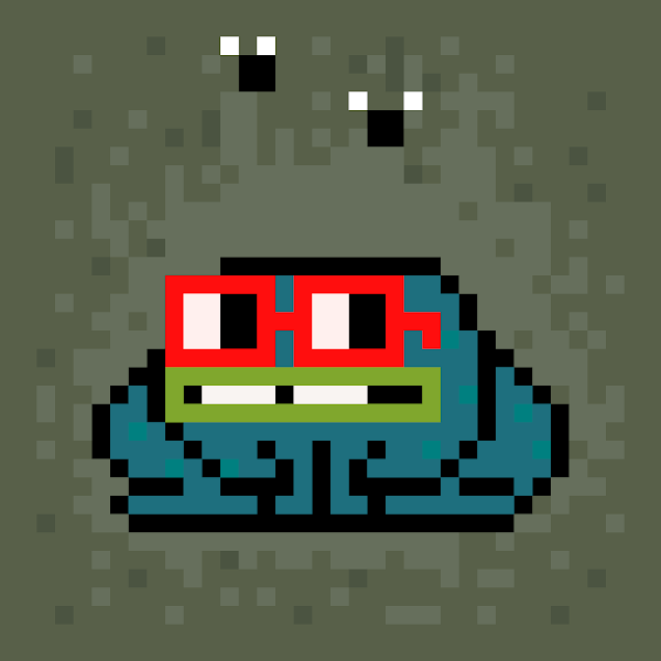 !croak

Dale the Ape #8313 (daletheape.com) has been feeling a little lonely and after much consideration we decided to get him a pet. We added <a href="/cryptoadzNFT/">CrypToadz 🐸⛓</a> #5879 to our vault to keep Dale company. We love his Nounish Red glasses. Shoutout to @supergremplin <a href="/nounsdao/">Nouns.eth</a>