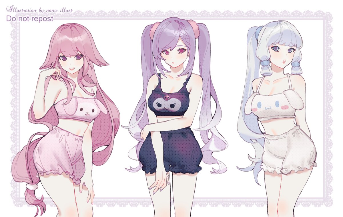 nana_illust's tweet image. ❤️💜💙
#GenshinImpact #原神