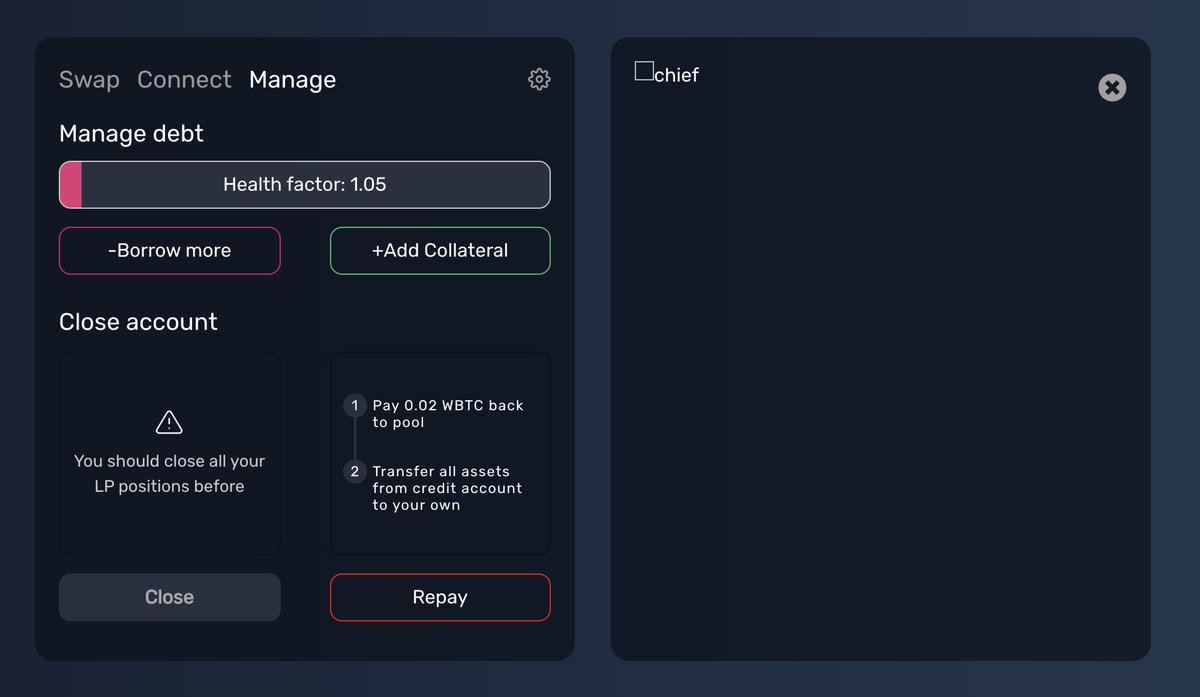 fwakepktmon's tweet photo. Hi @GearboxProtocol. Good work so far! I am looking forward to the mainnet launching.

Please look at the guide. After I finished it and tried to use the beta without it I've got the glitch from the screenshot. https://t.co/xI4i6xMdvE