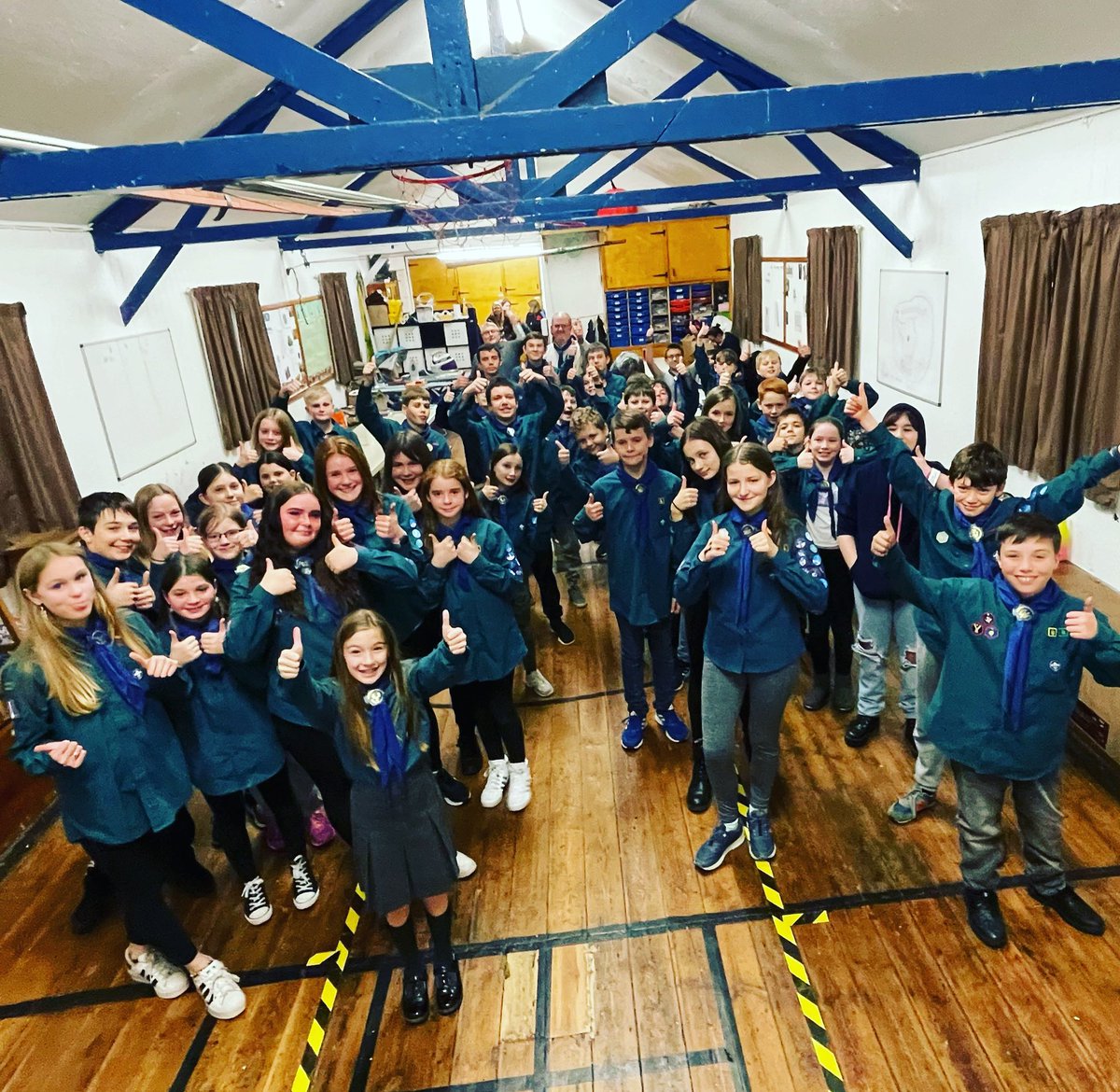 10thWarrington's tweet photo. One of our Scouts had her last night with us tonight, as she’s moving on to explorers. We’ll miss her greatly! But her last wish was for a big group selfie with all the Scouts. 

All the best for the future Molly! ☺️

From all at the 10th Warrington! ⚜️ 
#scouts #cheshirescouts https://t.co/OatnrcVUX2