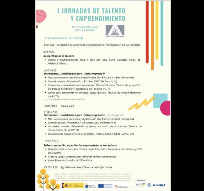 cifplalaguna's tweet photo. Hoy hemos continuado las “I Jornadas de Talento y Emprendimiento”, con nuestros #CFGM,
Trabajo en equipo, comunicación, #creatividad, prototipado, #talento, resiliencia, (intra)#emprendimiento #RosaElviraGonzález, #ArantzaLópez, #TifónMotor, #HaridianCañete, #PCTT @EducacionCan https://t.co/JlQ8NtdSam