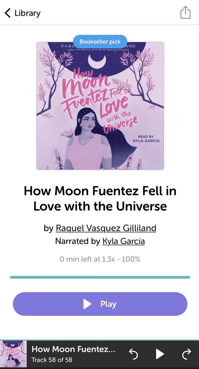 I adored HOW MOON FUENTEZ FELL IN LOVE WITH THE UNIVERSE by @poet_raquelvgil 😭

An author who will always be an auto buy for me until the end of time 💜⭐️ 🌙 #yalit #latinxbooks