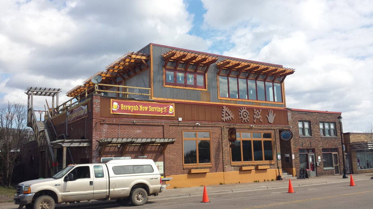 ENERCEPTINC's tweet photo. The First 40 - SIP pic Thursday. Gun Flint Tavern addition, Grand Marais, MN - June 2016; second story addition. According to builder, Kerry Boen (Highmark Ent) using SIPs cut six weeks off the building process. https://t.co/Ef7hhc5ktm #thefirst40 #enercept https://t.co/uWhFsaacU0