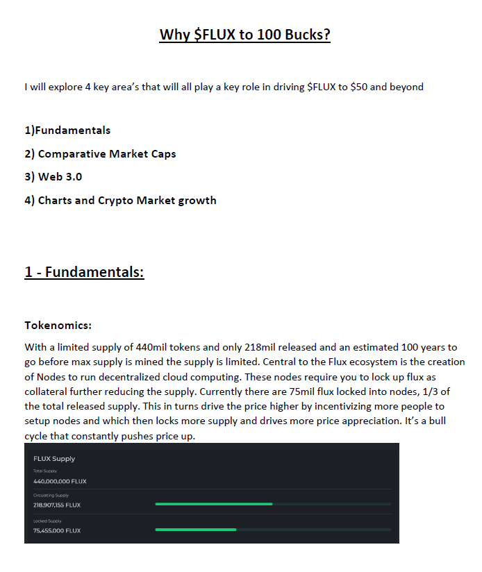 Web3CryptoFan's tweet photo. 🚨Why $FLUX to 50 Bucks?🚨

I will explore 4 key area’s that will all play a key role in driving $FLUX to $50 and beyond 

1)Fundamentals
2) Comparative Market Caps
3) Web 3.0
4) Charts and Crypto Market growth https://t.co/Bx2iPQowIK