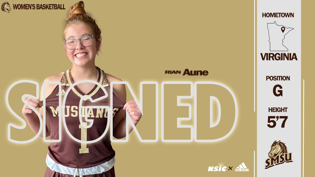 SMSUWomensHoops's tweet photo. We are excited to announce Rian Aune is officially a Mustang! 🐴🏀 

#ATD #LetsRide https://t.co/QlEFgql7g5