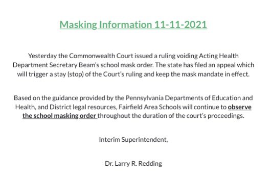 Fairfield PA Schools (@fasdknights) on Twitter photo 