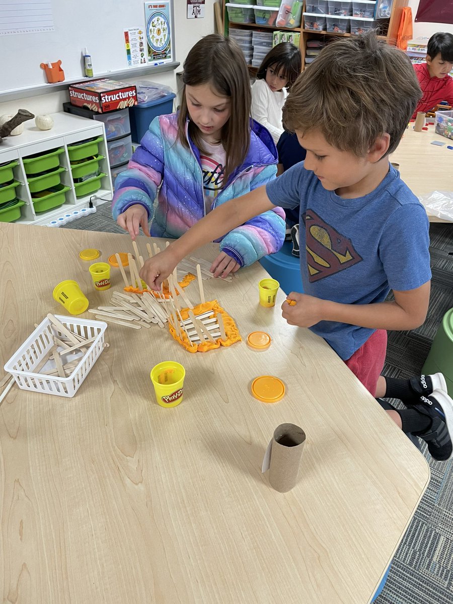 MillerSciSpdway's tweet photo. Tally first graders made turkey traps using a variety of different materials today during STEM Lab. #STEMifyYourLifeKISD #TallyBEST #KISDBEST #ItsTurkeyTime https://t.co/PfFSLmyb41