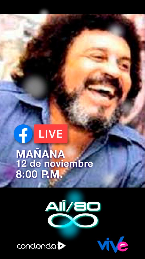 fotoecocultura's tweet photo. #11Nov 
Mañana por #FacebookLive 8:00pm Ali 80 años. 
¡Imperdible! 

#VenezuelaMúsical https://t.co/Kz4utz1vGY