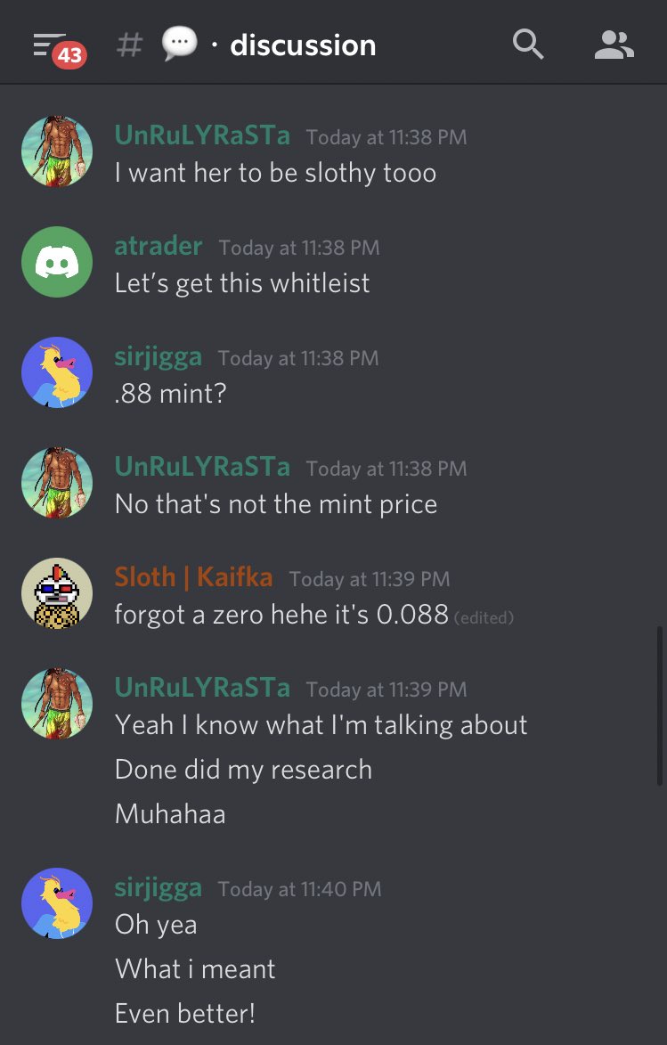 TheSlothTribe's tweet photo. ๐ฆฅ The #Discord of #TheSlothTribe is on fire tonight !
๐พ Join us !
๐ https://t.co/Il6mNoNEZY https://t.co/fHbgc0QX7O