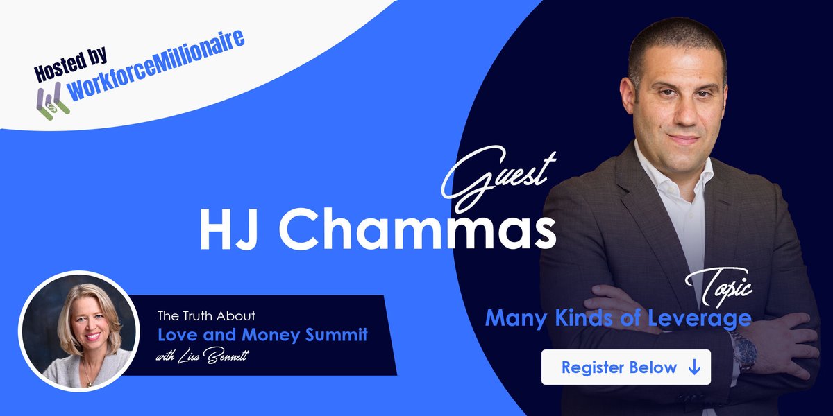 WrkforceMillion's tweet photo. I AM INTERVIEWING THE BEST COACHES AND EXPERTS in this ＊free＊ summit on The Truth About Love and Money, click here to register: https://t.co/gfptjmLQ3y #ChristineHart #loveandmoney #love #money #lisabennett #relationships
@HJChammas https://t.co/6B55dIqCHq