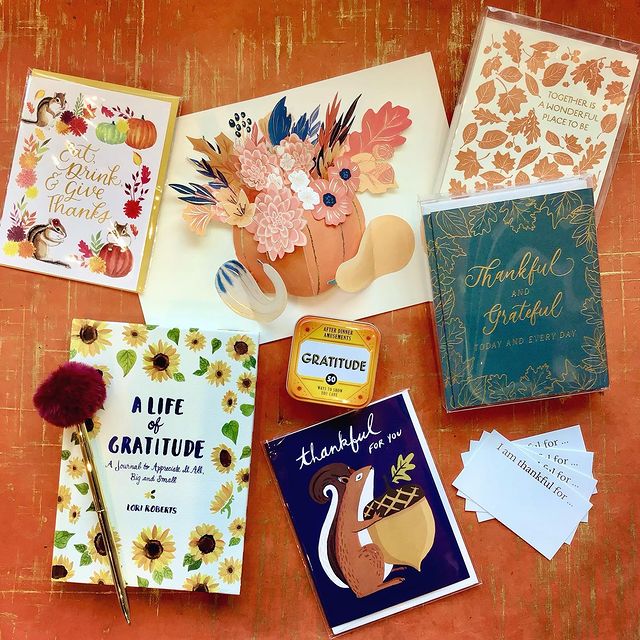 Paper_Source's tweet photo. Whether you’re gathering this Thanksgiving or celebrating from afar, take time to share notes of gratitude with those you love!
#papersource #thanksgiving #thankful #greetingcards #thankful #grateful #gratitude #gratidutecards #notes #notesofgratitude #together https://t.co/GFYqa4aFcA