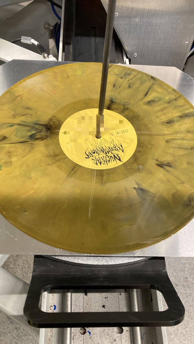 90Nine's tweet photo. Well, we are making a repress, and this is how it looks. Guess which band… #vinyl #vinylcollection #band #goregrind #nuclearabominations #record #repress #colouredvinyl #grind #carcassworship #metal https://t.co/9HSFNpgQgo