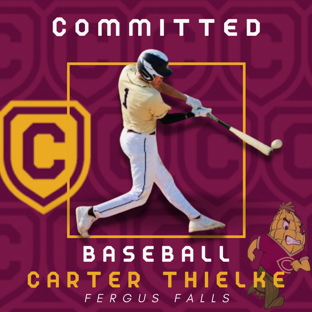 Very happy to announce my commitment to Concordia college Moorhead to further my academic and baseball career.<a href="/CobberBaseball/">Concordia Baseball</a> #rollcobbers