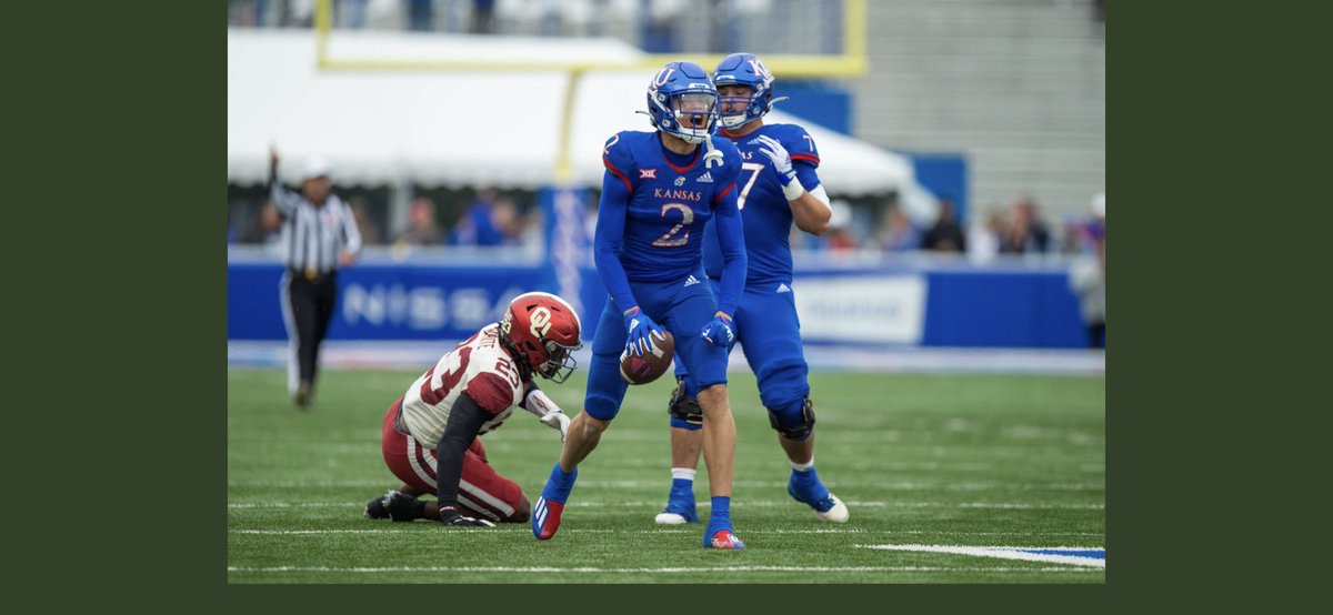 After a great conversation with <a href="/CoachFuchs/">Scott Fuchs</a> I am blessed to receive an offer from <a href="/KU_Football/">Kansas Football</a> !! #RockChalk  <a href="/AllenTrieu/">Allen Trieu</a>