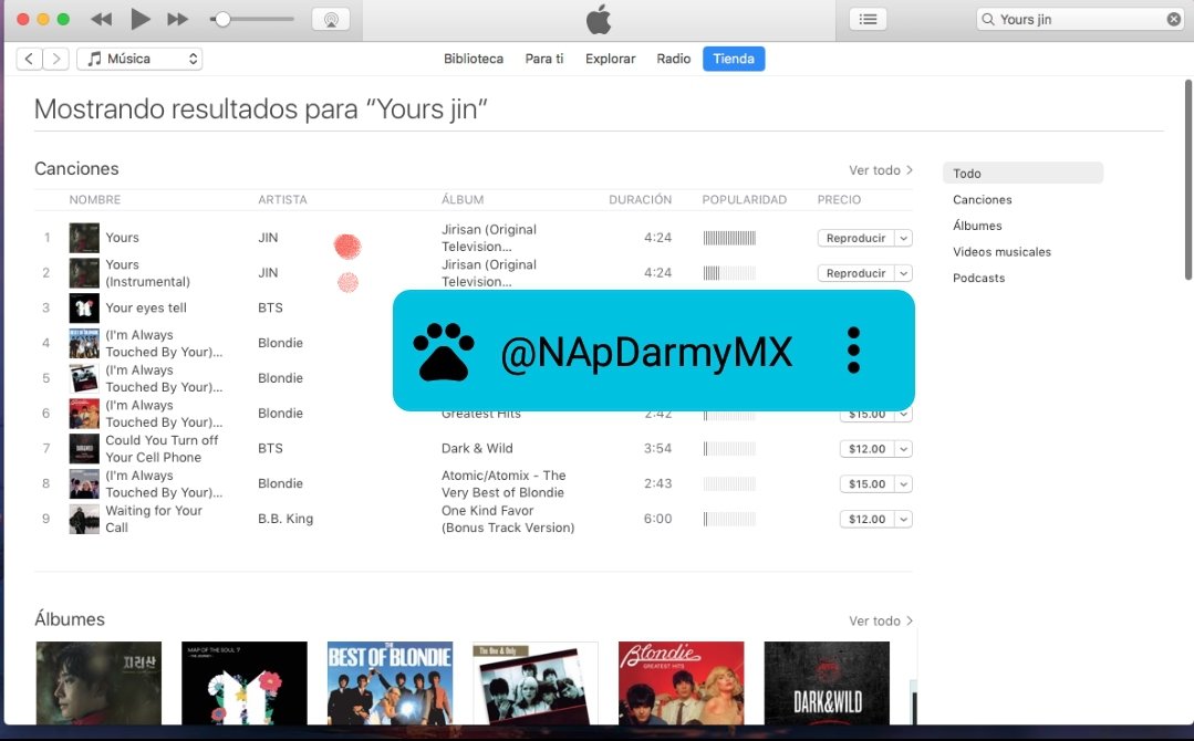 NApDarmyMX's tweet photo. @SeokjinOficial @BTS_twt Aquí mis compras de Yours y Yours instrumental 😊💜 Me encantaaa! Mantengamos el 1 para Jin 💜
Muchas gracias a @SeokjinOficial, @JinWithFunds y a mi madrina @c2f11f9f7ef7444 💜
YOURS BUYING PARTY
#iTunesIsYours #TeamWithFun
#YOURS #JIN #BTSJIN #BTS @BTS_twt https://t.co/RkmgDy4Gqh
