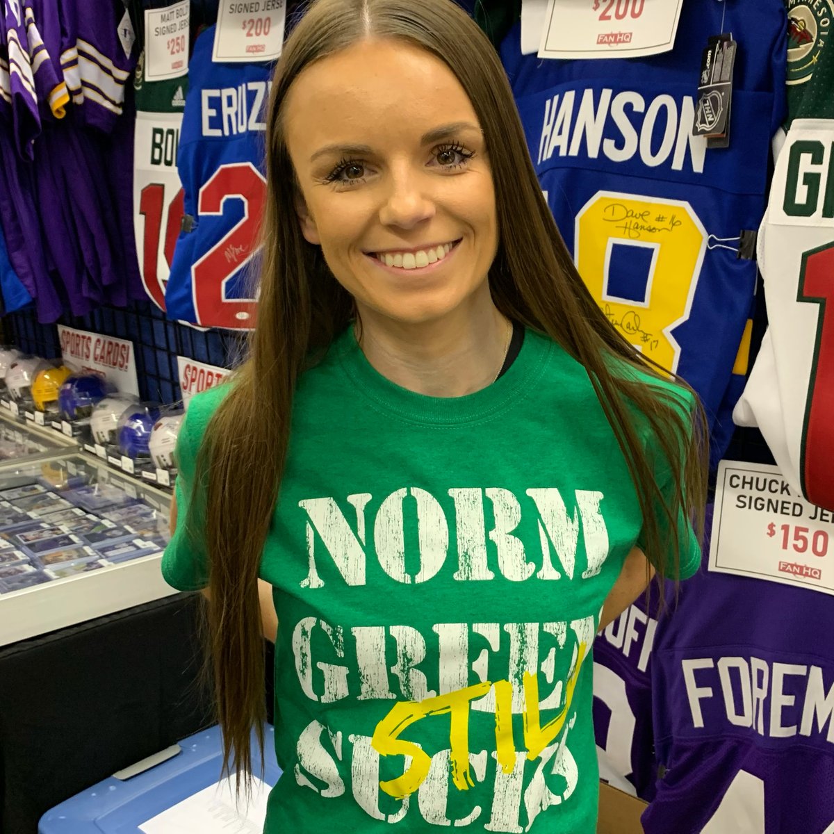 The #MNWild play the Dallas Stars tonight! Anyone else wearing their Norm Green STILL Sucks tee?
Get one here for under $15👉fanhqstore.com/products/norm-…