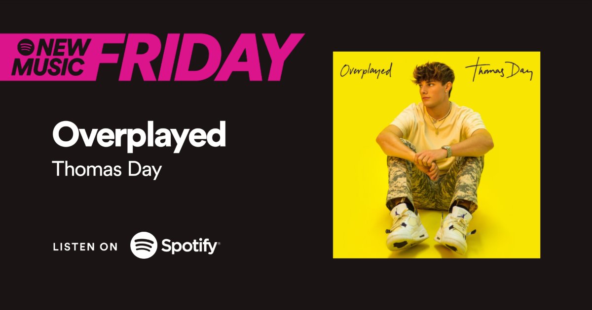 #Overplayed is still playing on <a href="/Spotify/">Spotify</a>'s New Music Friday playlist! Listen here: TD.lnk.to/NMF
