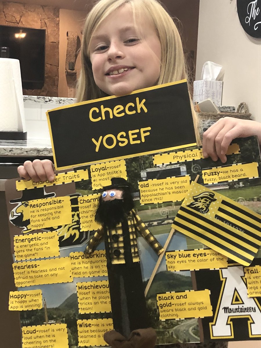 Gabe Ervin (@ervingabe) on Twitter photo Got to say, my daughter’s character trait project deserves an “A”su! <a href="/AppState_FB/">App State Football</a> <a href="/appstate/">Appalachian State</a> <a href="/appstatesports/">App State Athletics</a> Got to say, my daughter’s character trait project deserves an “A”su! <a href="/AppState_FB/">App State Football</a> <a href="/appstate/">Appalachian State</a> <a href="/appstatesports/">App State Athletics</a>