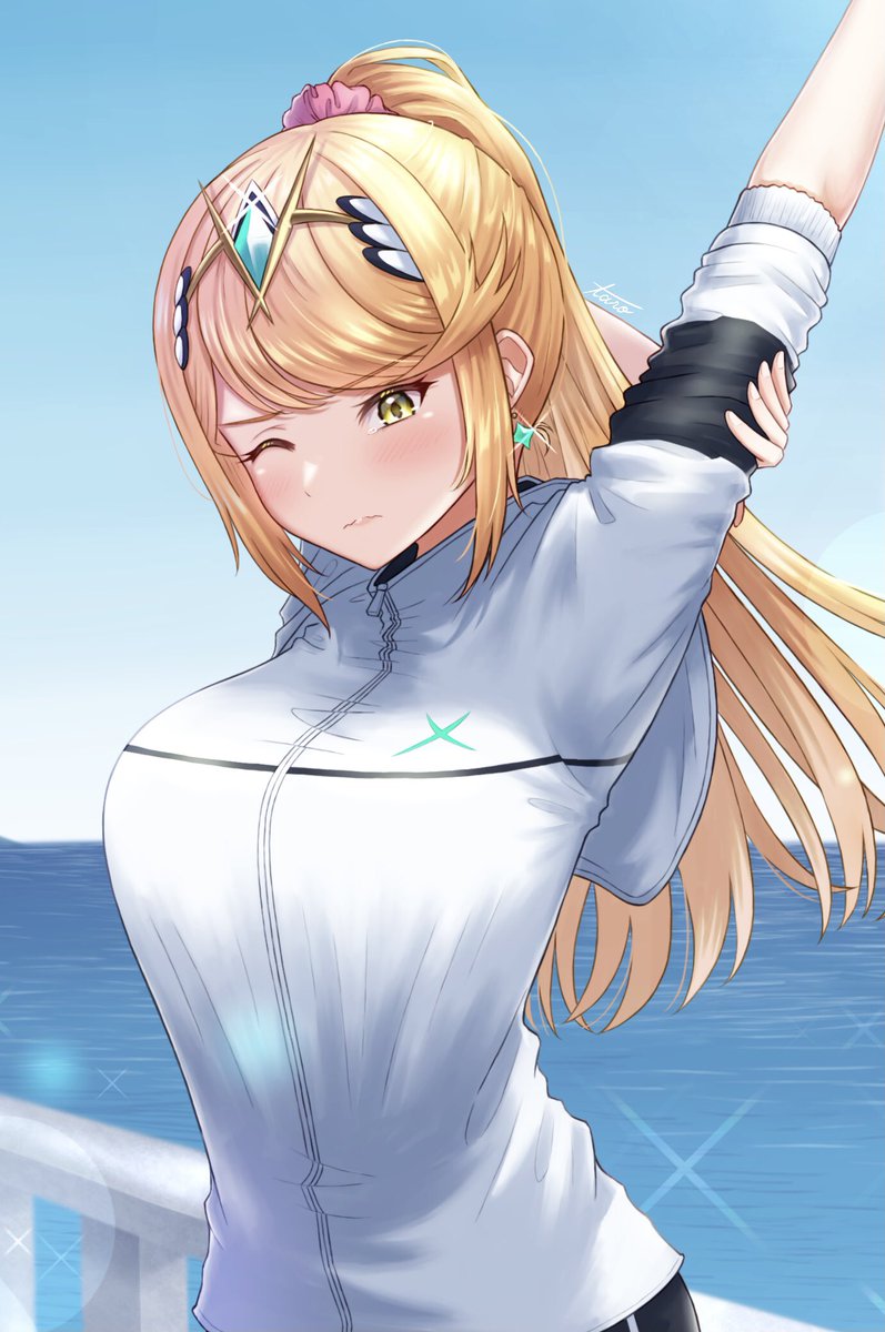 ヒカリ(ゼノブレイド2) 「アップです✨ 」|taroのイラスト