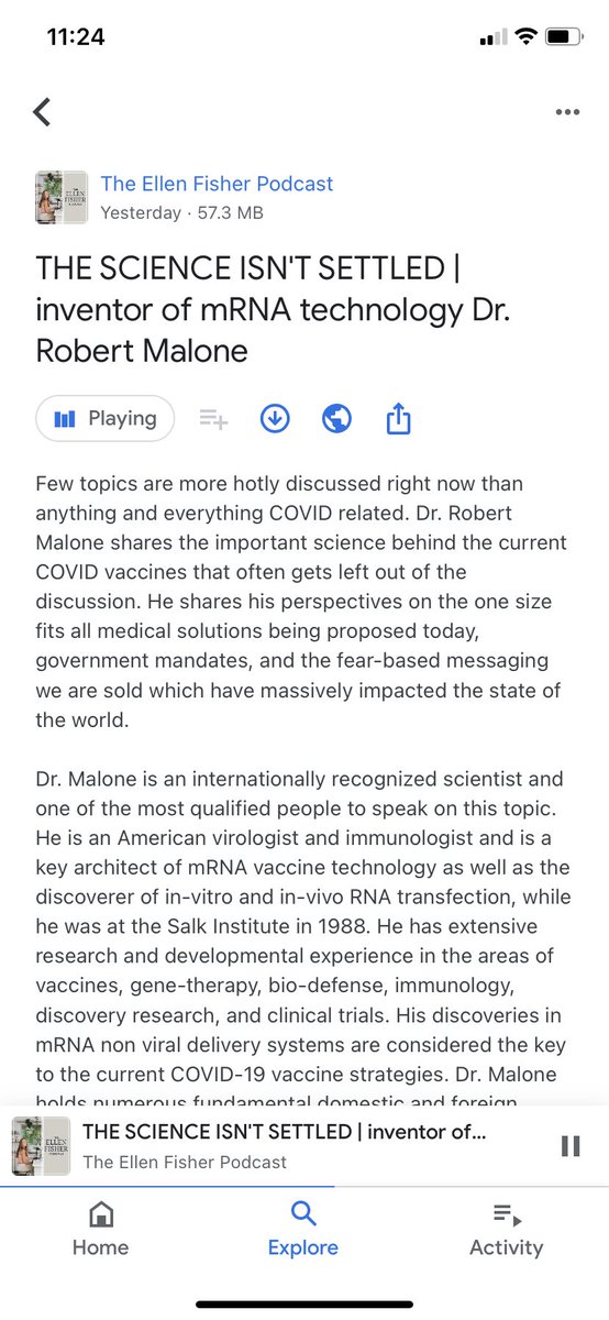 consciousmumma's tweet photo. @Storm10Luna0 @jxblxk @AnnastaciaMP It actually is different. This podcast explains mRNA technology really well and also the way that mass vaccination of a disease with little natural immunity creates super strains that are stronger than the vaccine https://t.co/VdpZLBJIwD