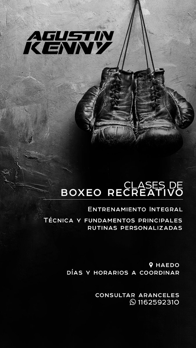 agusskenny's tweet photo. Buenas, como va gentecita? Les comento que estoy empezando a dar clases de boxeo para todo aquél y aquella que quiera tener un entrenamiento potente y adquirir una técnica de proporciones bíblicas ah un montón (igual si). 
Cualquier cosa no duden en escribirme por privado https://t.co/kxUr5tKMfd