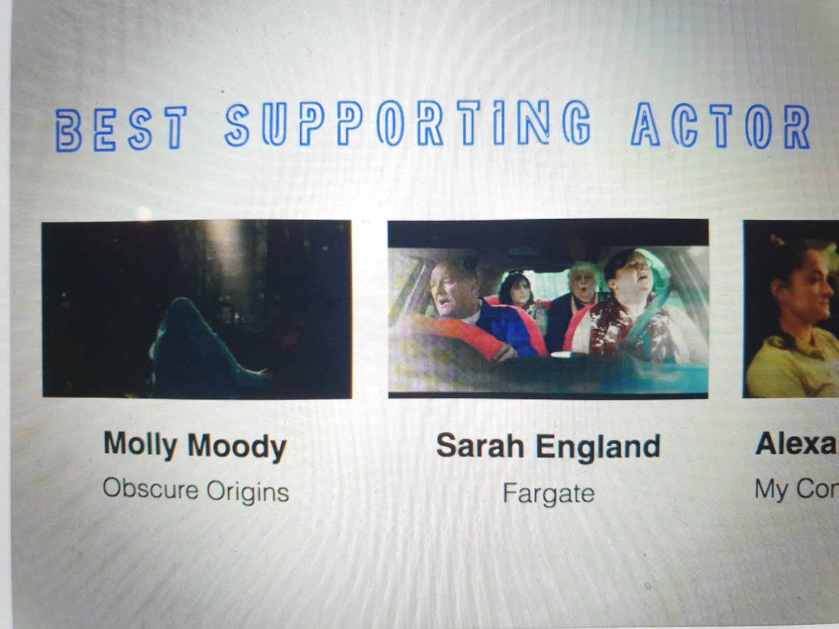 FargateFilm's tweet photo. We were very excited to be selected for Womxnchester Film Festival, where our brilliant Sarah England was nominated for Best Supporting Actress! ❤
#bestsupportingactress #multiawardwinningcomedy @bfinetwork  @SarEngland https://t.co/moARF1TQ0P