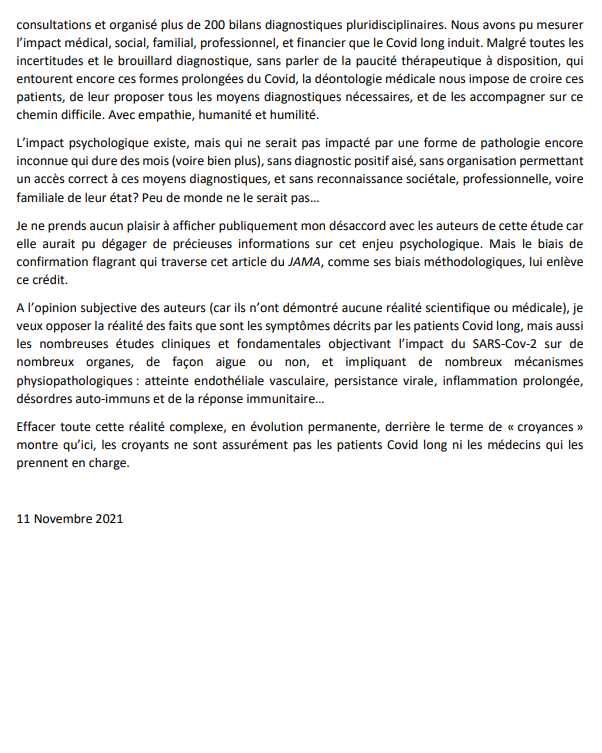 Jerome_Larche's tweet photo. "La psychologisation du Covid long, recette facile contre la complexité médicale"

Pour celles et ceux qui ne vont pas sur Linkedin...
@apresj20 @Food_reward @lemonde @JAMAInternalMed  #covidlong #LongCovid https://t.co/VvueFsqgVF