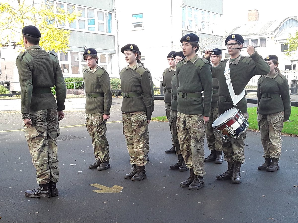 WisemanEaling's tweet photo. At 11:00 am today to mark #ArmisticeDay  we stood to listen to an address by Ms Quigley in #Remembrance of all those who lost their lives serving their country.  During the #TwoMinuteSilence   wreaths were laid in our Memorial Garden dedicated to Lance Sergeant #Chris Casey (IG) https://t.co/j3gGD35b7C