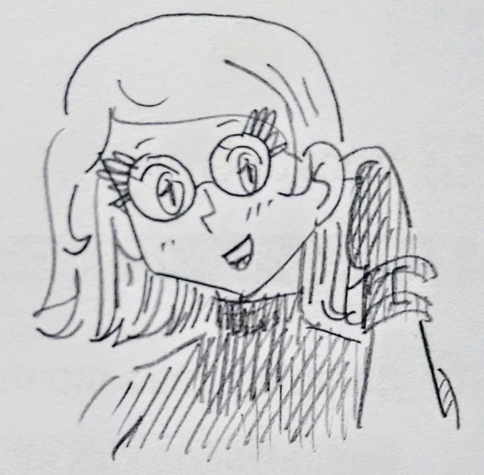 Dibujé esto en el Workbook de Inglés. Espero que las modelos de stock a las que convertí en monitas anime nunca vean esto. 