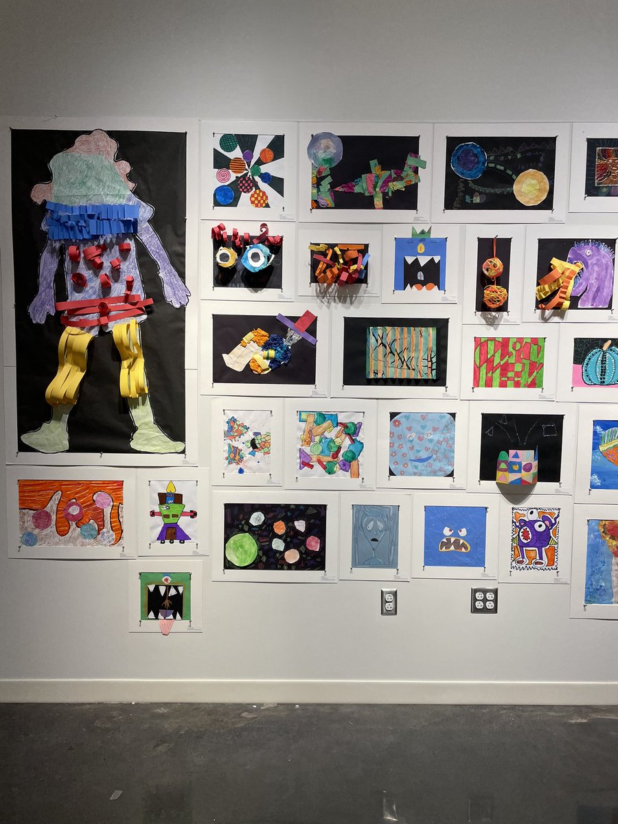 kinterart's tweet photo. CVPA k-3rd art show @kinterart @JonesAcademy1 https://t.co/hUzyXYWc41