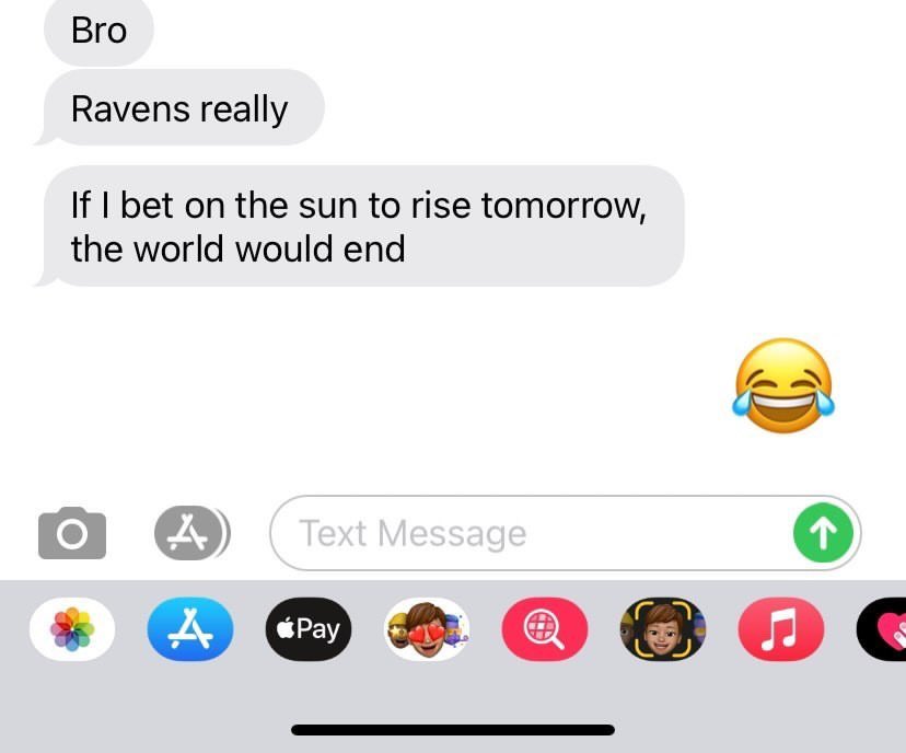 br_betting's tweet photo. ‘If I bet on the Sun to rise tomorrow the world would end’ 

Homie is hurting 💀💀

(via https://t.co/ircPxYdeV1) https://t.co/nlrCvFHdhU
