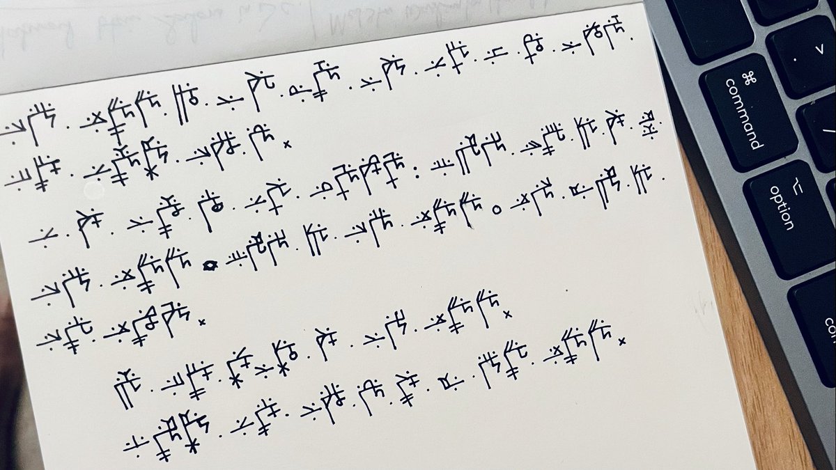 sugabelly's tweet photo. Evening Igbo writing practice in Ndebe script. #NdebeScript #Ndebe https://t.co/bMSM30FER3