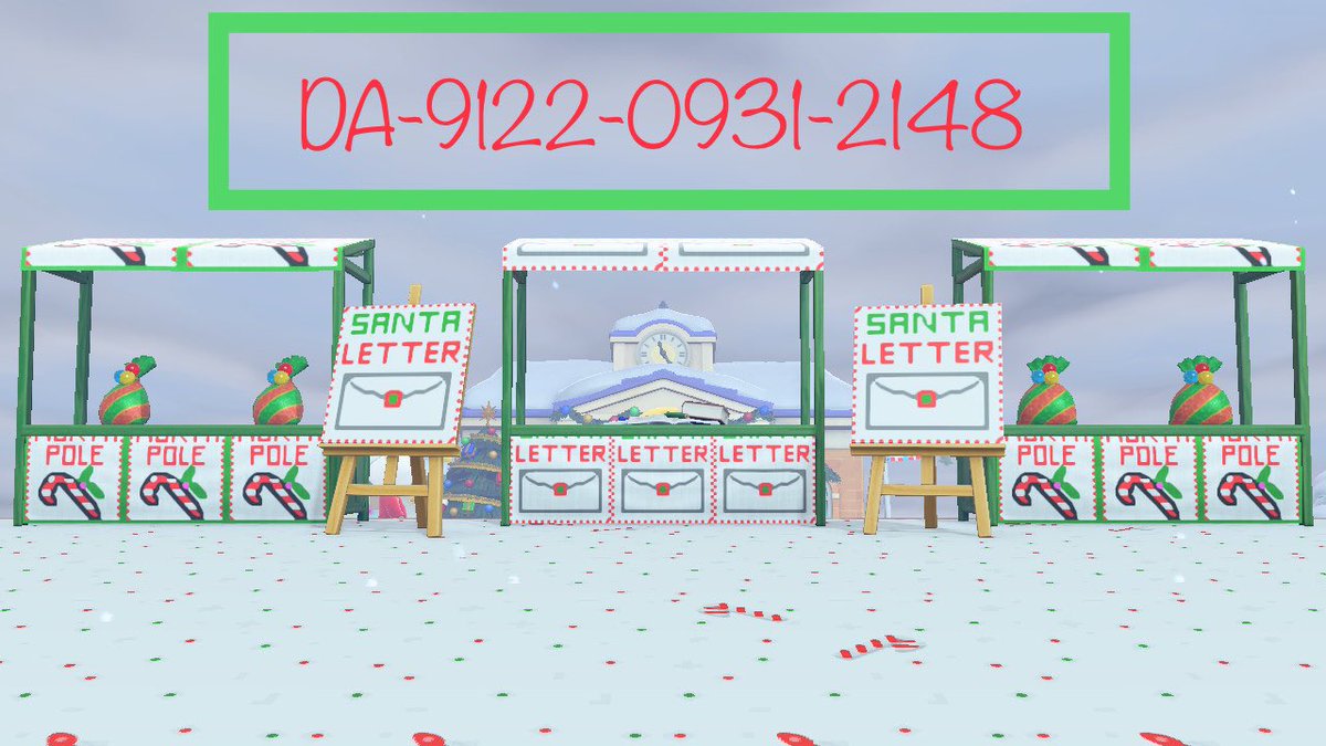 hurricaneshep's tweet photo. Come visit Fruitcake for some festive fun! If you visit and take any photos, I'd love to see them 🎄

 #acnh #dreamaddress #christmas #christmascore #animalcrossing https://t.co/fvEHkYYONP