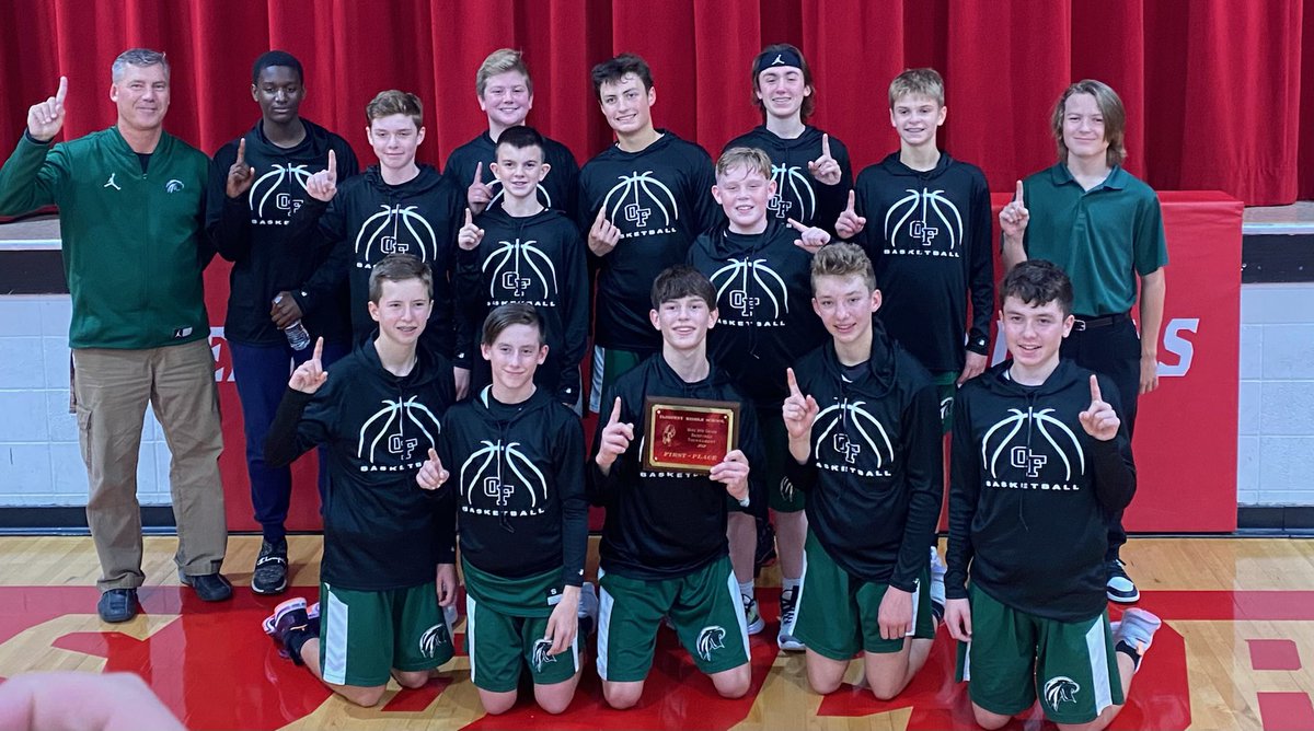 dbex2's tweet photo. Elsberry Tourney Champs!!! Congrats to the OF 8th Grade Boys. #ofarmpride https://t.co/a8otsdeCPd