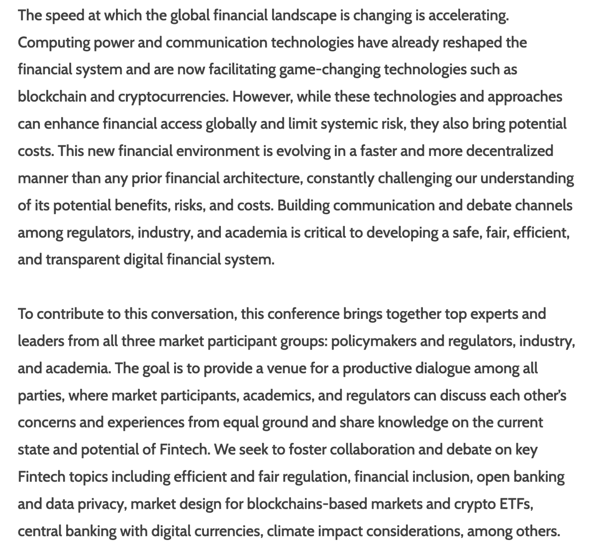 klo_pez's tweet photo. We want to understand the potential &amp; risks of #fintech. For that, we need the industry, gov, and academia in the same conversation. So teamed up with the SF Fed (@sffed) and SF State U (@SFSU) to launch a conference 
➡️ https://t.co/MvgM9vw0KW
Submission deadline 11/15 https://t.co/IX030tReku