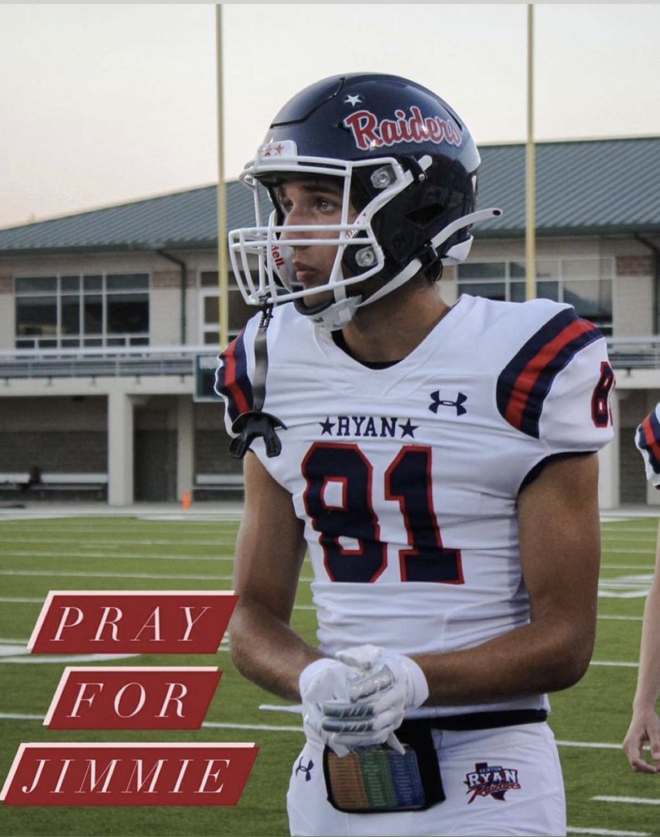 Sending prayers and love to Jimmie and the Jones family tonight. #81Strong