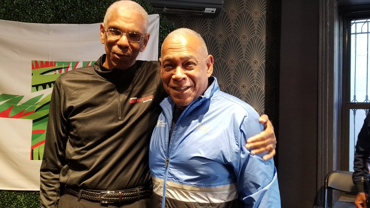 mitchell_silver's tweet photo. What an honor to meet Gary Corbitt @corbittg, the son and curator of his legendary father Ted Corbitt's archives- the father of long distance running, ultra marathoner and Black Olympian.
#HarlemRunHouse @harlemrun @nyrr @blackmenrun #TedCorbittLoop https://t.co/gGX8gx1Uf5