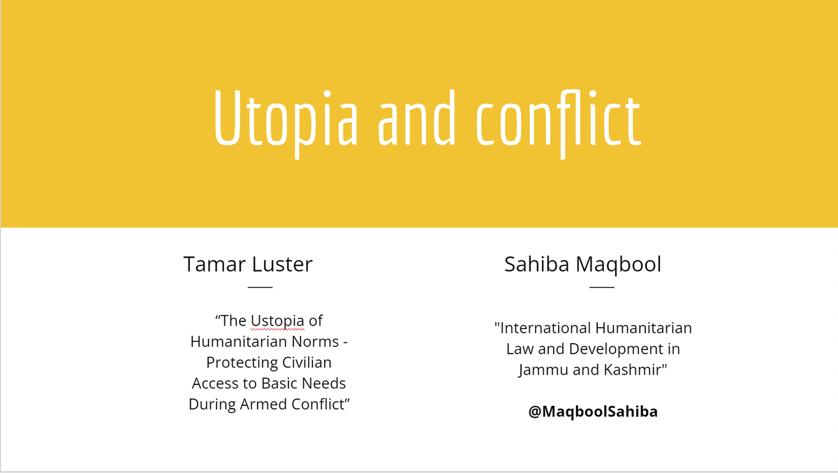 doctoral_forum's tweet photo. The Utopia and conflict session has papers from Tamar Luster (@TelAvivUni) and @MaqboolSahiba (@latrobe). This one will be chaired by @Ofmelb from @MelbLawSchool and we're looking forward to some interesting discussions on .@MargaretAtwood's concept of #ustopia!
#DoctoralForum https://t.co/UppJjlZcXH