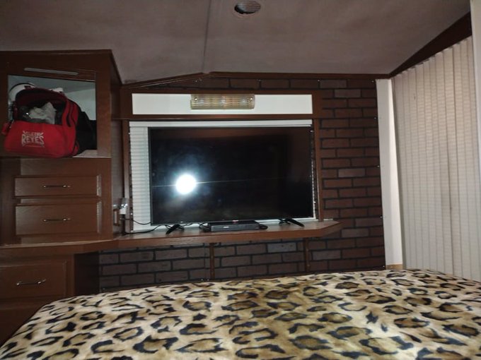 "Decorated in early fuck." -  Van Wilder Finished up almost all of the bedroom today. Hung brick paneling