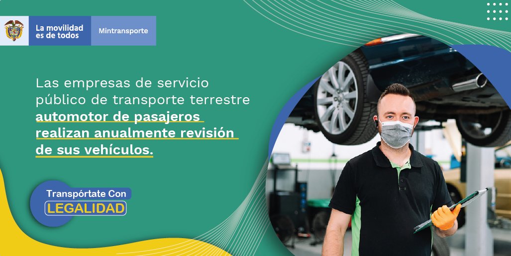 MinTransporteCo's tweet photo. #TranspórtateConLegalidad |Cuando nos desplazamos en vehículos de empresas de transporte legal, también aportamos al cuidado del medio ambiente, mejorando la sostenibilidad y calidad de vida para todos los actores del sector transporte. #PuenteFestivo https://t.co/EcLqivq03i